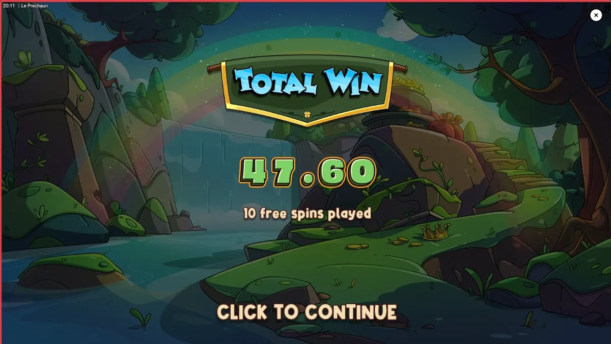 Tampilan visual slot Le Prechaun dengan karakter rakun pemarah